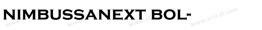 nimbussanext bol字体转换